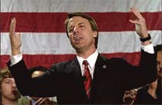 John Edwards doet gooi naar Democratische nominatie