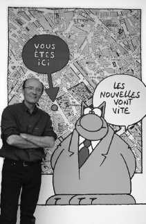 Philippe Geluck en zijn Kat.