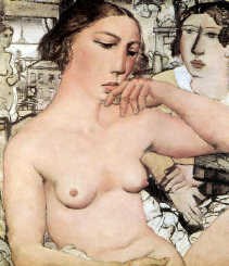 Paul Delvaux, ,,Dromende jonge vrouw (Tam)'', 1931.