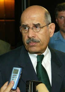 Mohammed ElBaradei, de directeur van het IAEA.