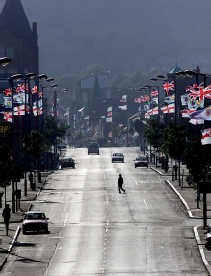 Veel inwoners uit andere wijken van Belfast, ook protestanten, hebben uit angst nog nooit een voet gezet in de Noord-Ierse wijk Shankill.
