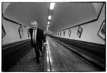 Marc Van Peel in de voetgangerstunnel op Linkeroever.