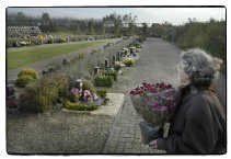 Crematorium Lochristi, urnenveld en strooiweide.