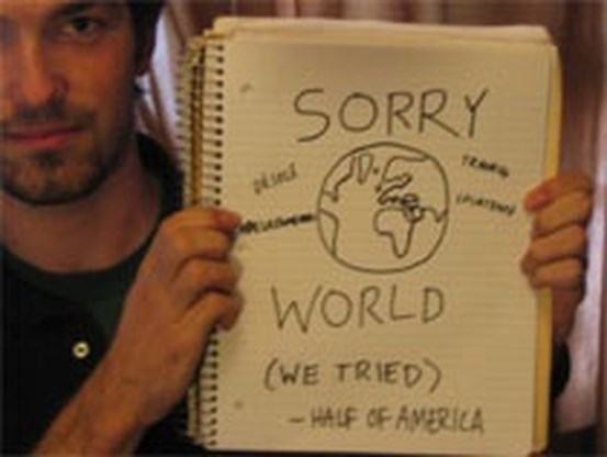 Duizenden Amerikanen zeggen `sorry’ voor herverkiezing Bush