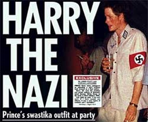 Prins Harry in nazi-uniform
