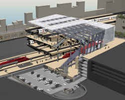 Het station Kievit wordt eigenlijk een tweede ingang, achteraan het Centraal Station.