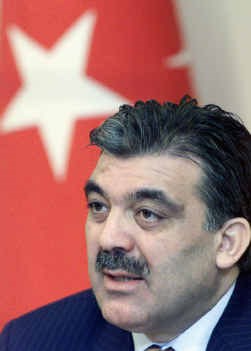 Abdullah Gül, Turks minister vab Buitenlandse Zaken.