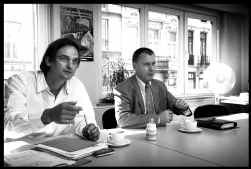 Dirk Van Maele (links) en Wim Bontinck: partners in de strijd tegen hetzelfde onrecht.