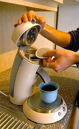 Minder koffie in Senseo-pads