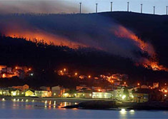 Bosbranden bereiken Costa da Morte 