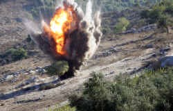 Opruiming van clusterbommen in Libanon.