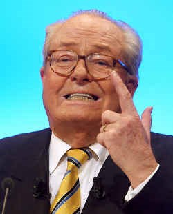 Jean-Marie Le Pen, leider van het Front National.