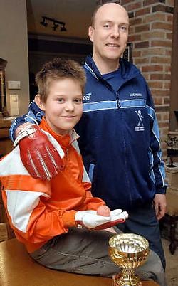 Organisator Johan Vanderstricht supportert dit weekend ongetwijfeld voor zoon Jordi, die deelneemt aan het internationale kaatstoernooi.Yvan De Saedeleer