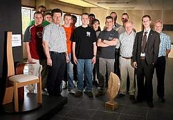 De leerlingen van Tio Overpelt mochten de Wood Award in ontvangst nemen. Yorick Jansens<br>