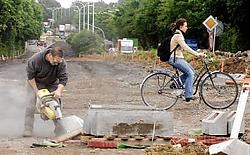 De werken aan de Expresweg schieten zo goed op, dat het Vlaamse Gewest ook de spoorvorming op het slechtste stuk zal aanpakken.<br>David Stockman