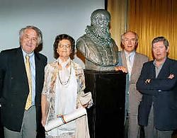 Jacques Claes, Godelieve Spiessens, Ludo Simons en Michel Bartosik werden door het provinciebestuur gelauwerd voor hun inzet. <br>Inge Van den Heuvel<br>
