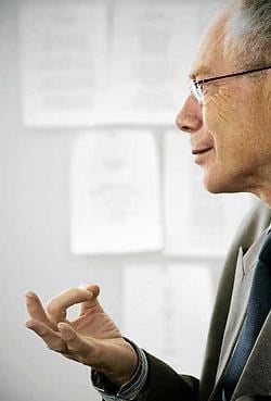 Herman Van Rompuy: 'Ik ben niet naïef, er zal tijd nodig zijn om een akkoord over een nieuwe staatshervorming te sluiten.' Bart Dewaele<br>