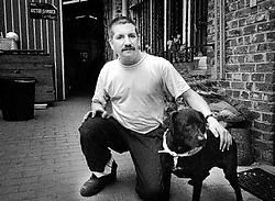 Bruno Rampelberg: 'Als de vuilkar passeert begint Blackie ook zo te blaffen.' Nand Sluys<br>