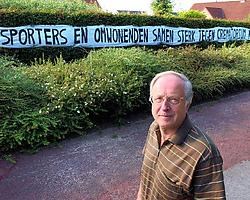 Mark Vandemoortele van comité Samen Sterk: 'Ze horen nog van ons. In september begint het openbaar onderzoek en kunnen de bezwaren worden ingediend.'Patrick Holderbeke<br>