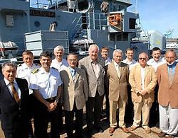 De bijeenkomst van de gewezen commandanten van de Westdiep betekende een definitief afscheid. Op 17 september wordt het fregat uit de vaart genomen.Michel Vanneuville