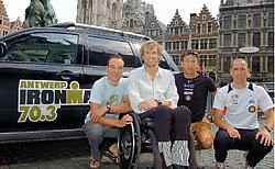 Bert Jammaer, Marc Herremans, Marino Vanhoenacker en Frederik Van Lierde kijken al uit naar zondag. Koen Fasseur <br>