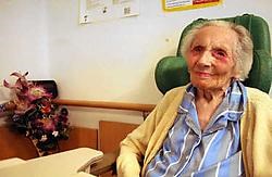 Julia Galand<br> is de derde oudste Belg.<br> Herman Ricour