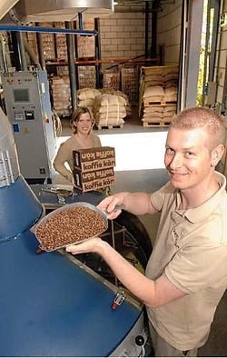 Warm en droog, zo is de werkomgeving van koffiebrander Frederik DanneelsMichel Vanneuville<br>