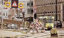 Door de werken aan het Louizaplein en Poulaertplein zal het verkeer er onvermijdelijk in de knoop geraken.Mark Renders<br>