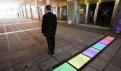 'De gekleurde tegels geven de straat iets uniek', zegt Olivier Dejong van Brussels Business Center.Mark Renders<br>