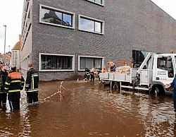 Na de wateroverlast van 24 juli zijn de technische installaties in de kelder van het nieuwe gemeentehuis nog niet hersteld. Michel Vanneuville<br>