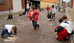 De kinderen waren voor één keer baas in hun straat.<br>Carol Verstraete<br>