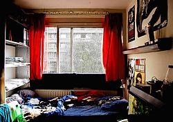 Een doorsnee studentenkamer in de Genste studentenhome Vermeylen.Wouter Van Vooren<br>
