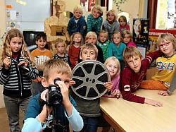 De leelingen van methodeschool De Jenaplaneet werken een ambitieus project uit rond het thema film. gia