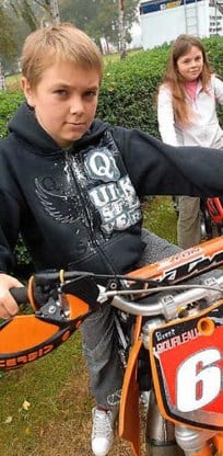 Brent Boileau is bezeten van de motorcross.Yvan De Saedeleer