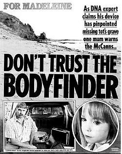 De Britse pers, zoals 'The <br>Daily Mail', waarschuwt tegen de praktijken <br>van Danie Krugel alias 'The Locator'. <br> rr<br>