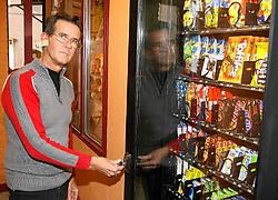 Greg Maes herkende de dief van op de bewakingscamera. Louis Verbraeken<br>