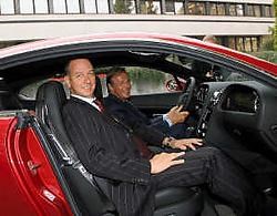 Dirk Van Braeckel in 'zijn' Bentley Continental. Koen Fasseur