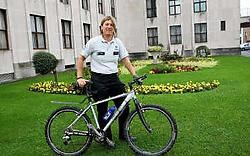 Politie-inspecteur Jill Demeester behaalde bij de dames haar achtste Belgische titel mountainbike voor politiekorpsen.<br>Norbert Minne <br>