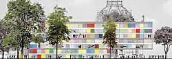 Een schets van het toekomstige museum door architect Stéphane Beel. Beel<br>
