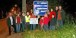 Het dorpscomité Actief Terhagen wil dat er verdwijnpalen komen om zwaar verkeer uit de dorpskern te weren. Eddy Van Ranst