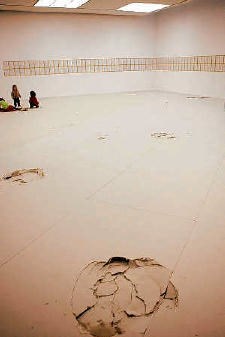 Monica Bonvicini, ‘Plastered', 1998.rr <br>