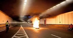 Bij een oefening in de Belliardtunnel werd de rook al na 46 seconden gedetecteerd. Jennifer Jacquemart<br>