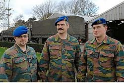 Mario Vangheluwe, Martin Vanhecke en Johan Coulon zijn weer thuis na vier maanden Afghanistan. <br>Michel Vanneuville