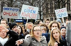 Scholierenkoepel LAKS wees gisteren de rellen bij enkele van de betogingen af, al suggereerde een bestuurslid ook dat 'een eitje moet kunnen'. wfa<br>