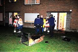 Waarschijnlijk als gevolg van een niet goed uitgedoofde sigaret, leed de woning van Brigitte Haelewyn in de Olmenstraat heel wat schade. Patrick Holderbeke