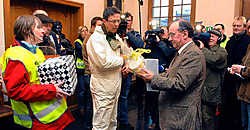 Het actiecomité Leefbaar Beveren protesteerde afgelopen zaterdag nog tegen het geplande industrieterrein in het noorden van Beveren. Frank Meurisse
