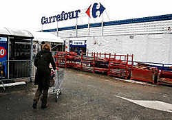 Carrefour maakt nog een inventaris op van wat er precies is verdwenen. Louis Verbraeken