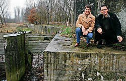 Ann Somers en Luc Van Rillaer bij De Antitankgracht. Koen Merens