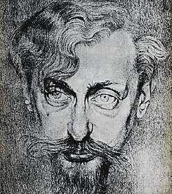 Portret van Karel van de Woestijne door zijn broer Gustave. rr<br>