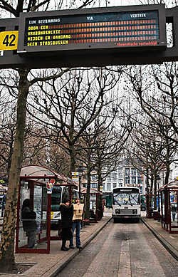 Buschauffeurs van De Lijn legden 24 uur het werk neer aan stelplaats Zurenborg.Walter Saenen<br>